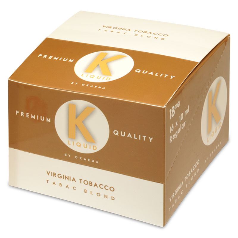 K Liquid Virginia Tobacco 16 x 10ml Bottle