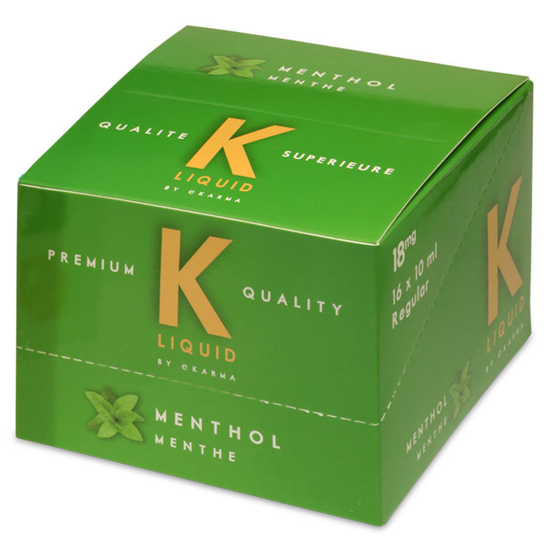 K Liquid Menthol 16 x 10ml Bottle