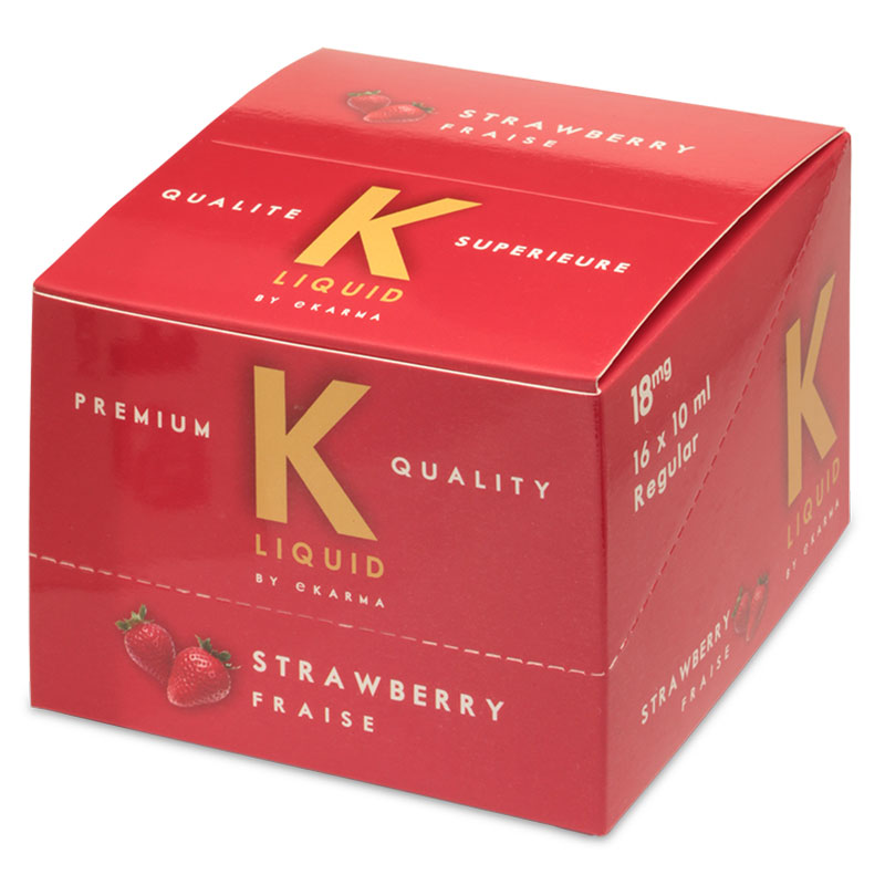 K Liquid Strawberry 16 x 10ml Bottle