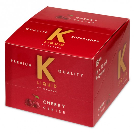 K Liquid Cherry 16 x 10ml Bottle 1