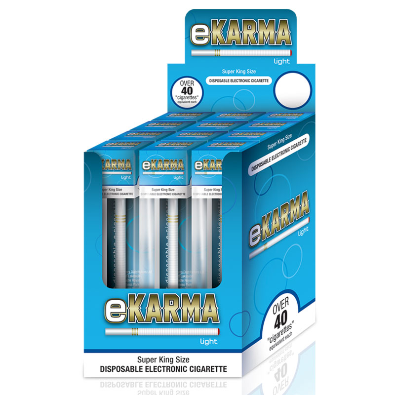 e-KARMA Disposable Electronic Cigarette Light - 12 Pack