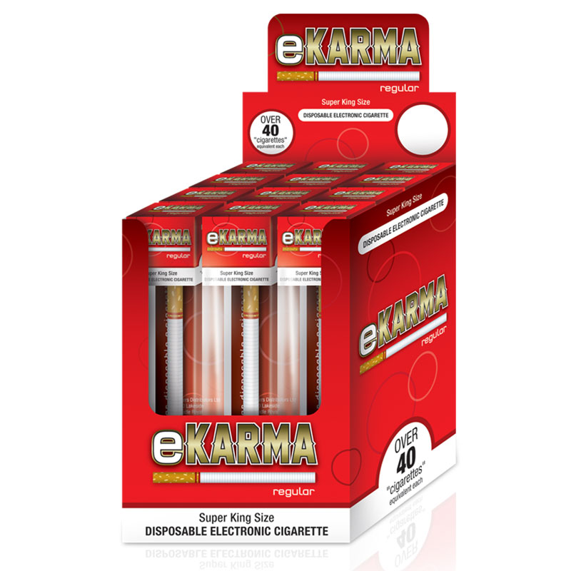 e-KARMA Disposable Electronic Cigarette Regular - 12 Pack